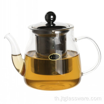 กาน้ำชาแก้ว Chikao สำหรับชาแดง